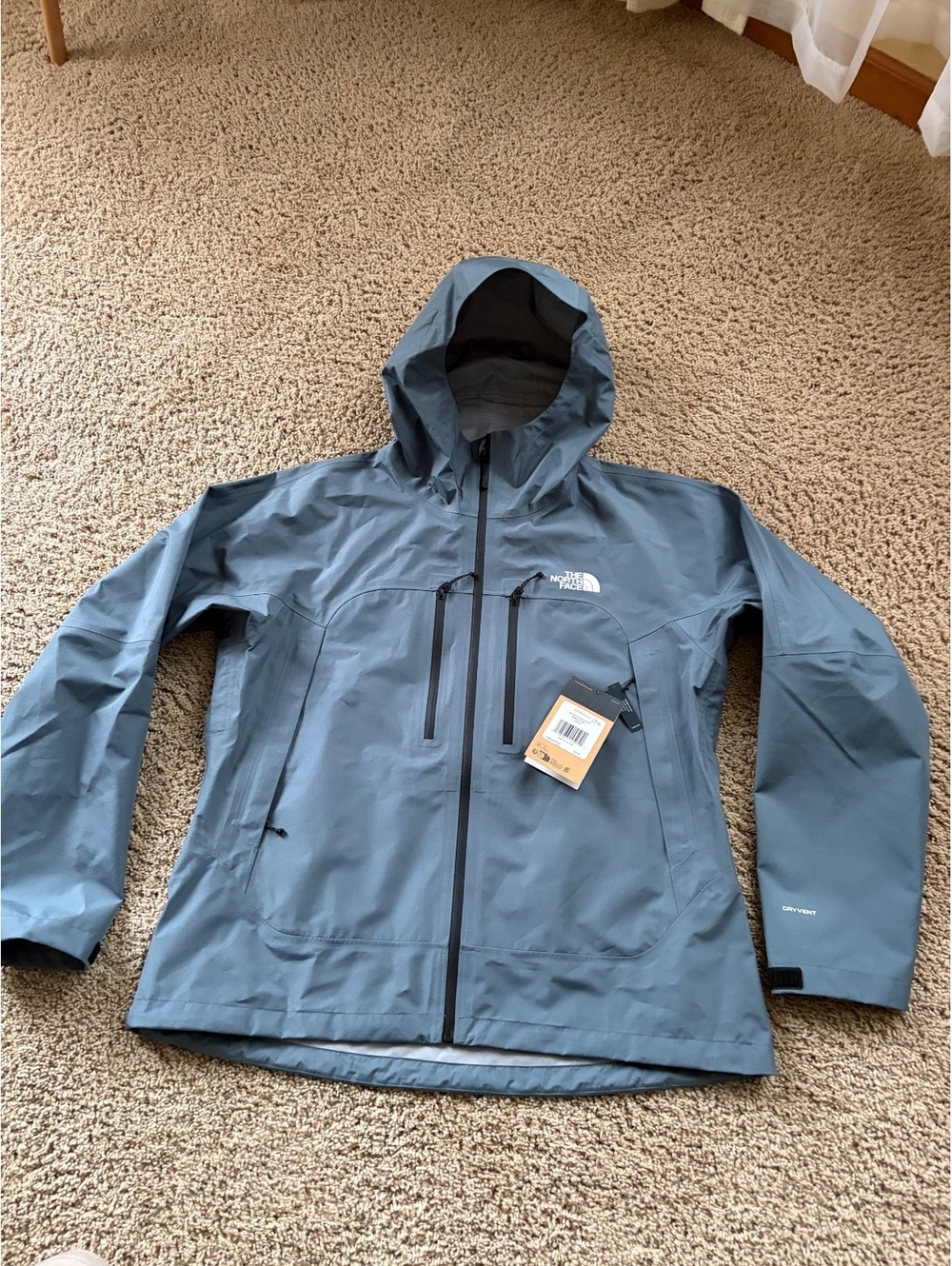 NWT The North Face Rain Valley View Jacket Granite Grey Large Women's dryvent